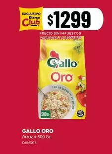Gallo Oro - Arroz