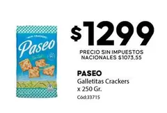 Paseo - Galletitas Crackers x 250 Gr.