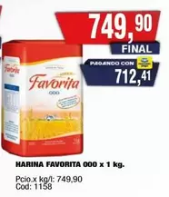 Favorita - HARINA FAVORITA 000 x 1 kg.
