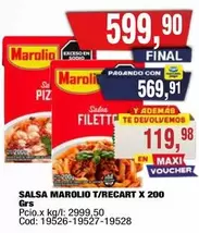 Marolio - SALSA MAROLIO T/RECART X 200 GRS