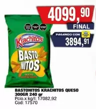 Krachitos - BASTONITOS KRACHITOS QUESO 300GR