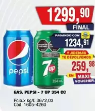 Pepsi - GAS. PEPSI - 7 UP