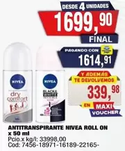 Nivea - ANTITRANSPIRANTE NIVEA ROLL ON x 50 ml