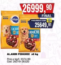 Pedigree - AL.ANIM PEDIGREE CACHORRO ADULTO