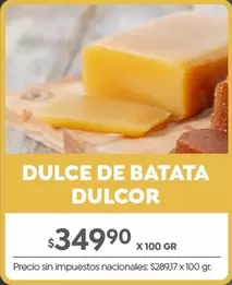Dulcor - Dulce de Batata