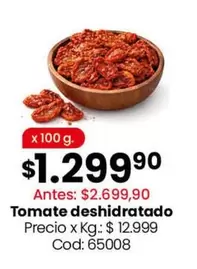 X$ - Tomate deshidratado