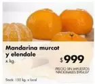 X$ - Mandarina murcot y elendale