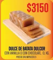 Dulcor - Dulce de Batata