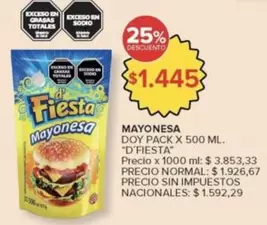 X$ - Mayonesa DOY PACK