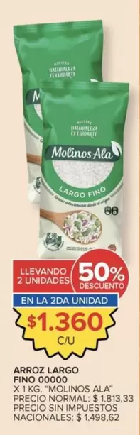 Molinos Ala - ARROZ LARGO FINO 00000