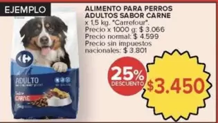 Carrefour - ALIMENTO PARA PERROS ADULTOS SABOR CARNE