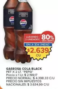 Pepsi - GASEOSA COLA BLACK