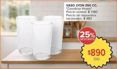 Carrefour home - VASO LYON 350 CC.