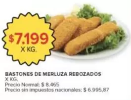 X$ - BASTONES DE MERLUZA REBOZADOS