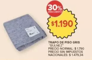 Bulnez - TRAPO DE PISO GRIS
