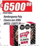 Paty - Hamburguesa Clasico 4un 320Gr