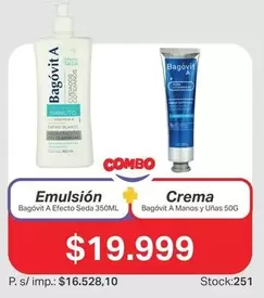 Bagovit - Emulsión y Crema
