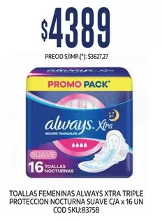 Always - TOALLAS NOCTURNAS