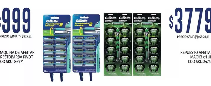 Gillette - MAQUINA DE AFEITAR RESTOBARBA PIVOT COD SKU: B6571