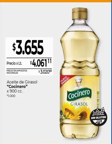 Cocinero - Aceite de Girasol