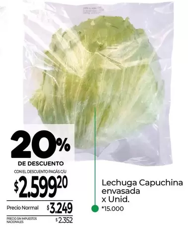 X$ - Lechuga Capuchina
