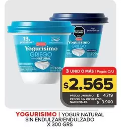 Yogurísimo - Yogur Natural Sin Endulzar