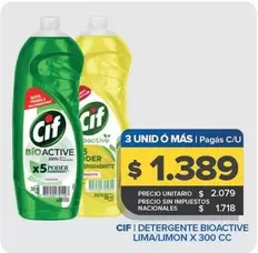 Cif - Detergente Bioactive Lima