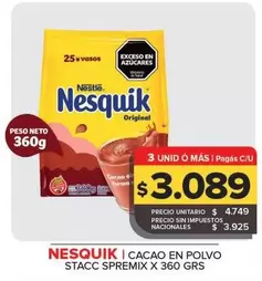 Nestlé - Cacao En Polvo Stacc Spremix