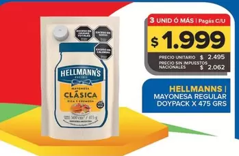 Hellmann's - Mayonesa Regular Doypack