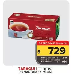 Taraguí - Te Filtro Diamantado