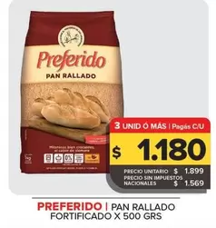 Preferido - PAN RALLADO FORTIFICADO