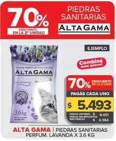 Alta Gama - Piedras Sanitarias Perfum. Lavanda