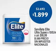 Elite - Servilleta Ultra Suave