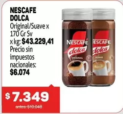 Dolca - NESCAFE DOLCA Original/Suave