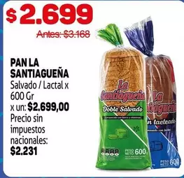 La Santiagueña - PAN LA SALVADO / LACTAL