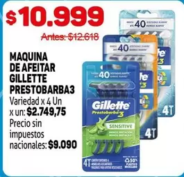 Gillette - MAQUINA DE AFEITAR PRESTOBARBA3