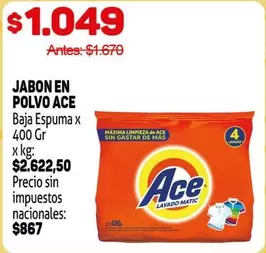 Ace - JABON EN POLVO