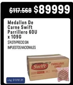 Swift - Medallon De Carne Parrillero