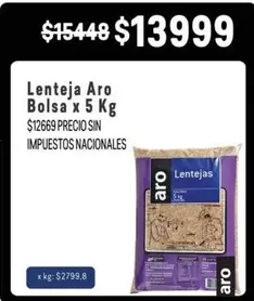 Aro - Lenteja Bolsa