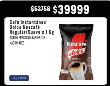 Dolca - Café Instantáneo Regular/Suave
