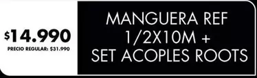 MANGUERA REF 1/2X10M + SET ACO PLES