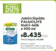 Palmolive - Jabón líquido Nutri-Milk
