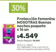 Nosotras - Protección femenina noches paquete