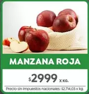 X$ - MANZANA ROJA