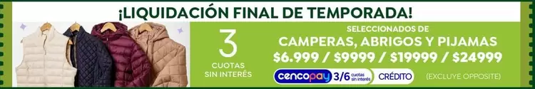 CAMPERAS, ABRIGOS Y PIJAMAS