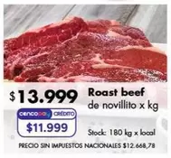 X$ - Roast beef de novillito
