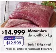X$ - Matambre de novillito