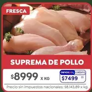 X$ - SUPREMA DE POLLO
