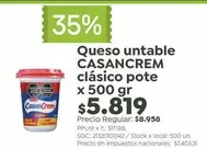 Casancrem - Queso untable cl
uevo sico pote
