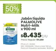 Palmolive - Jabón líquido Nutri-Milk